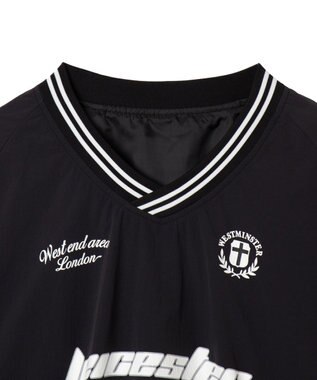 WEGO ナイロンゲームロゴプルオーバー ブラック