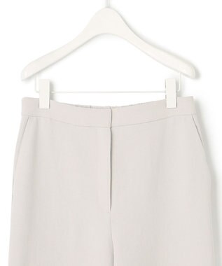 ICB L 【洗える】 ダブルクロスクレープ ストレートパンツ トープ系