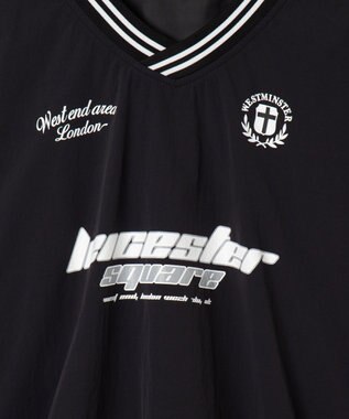 WEGO ナイロンゲームロゴプルオーバー ブラック