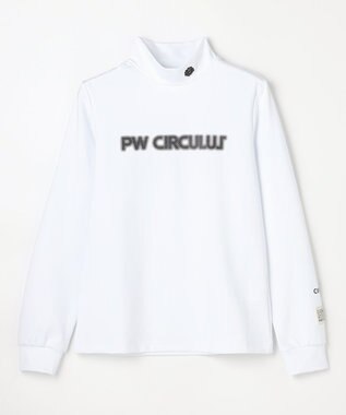 PW CIRCULUS 【吸水速乾 / UV遮蔽率99.9% UVカット / ストレッチ】【WOMEN】アニマルグラフィックロングスリーブモックT ゴルフウェア レディース ホワイト系1