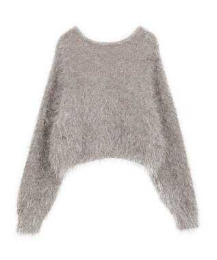 earth music&ecology きらきらフェザーニットプルオーバー Beige