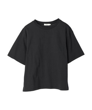 earth music&ecology ＢＯＸシルエットＴ（汗じみ防止） Black