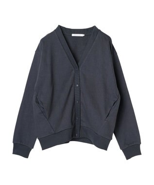AMERICAN HOLIC 裏毛Ｖネックカーディガン Charcoal Gray