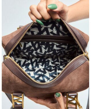 style code 【VerdeVari/ヴェルデヴァリ】スエードボストンバッグ ブラウン