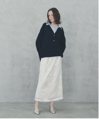 YECCA VECCA 2wayレイヤード風ポロニット Navy