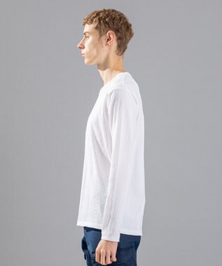 JOSEPH HOMME 【LEON 掲載】テックリブジャージー　Vネックカットソー ホワイト系