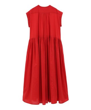 CRAFT STANDARD BOUTIQUE インド綿フレンチスリーブワンピース Red