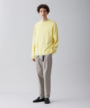 UNFILO MENS 【接触冷感】イージーケア ニットロングTEE [23年春夏商品] イエロー
