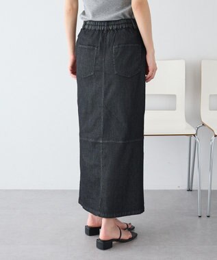 CRAFT STANDARD BOUTIQUE アシンメトリーデニムスカート Black