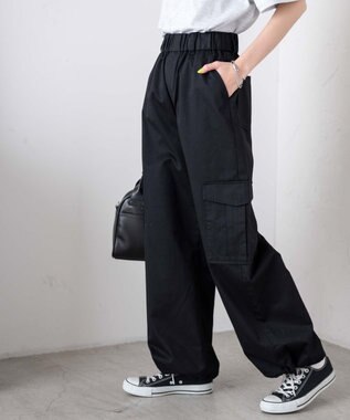 WEGO イージーワイドカーゴパンツ ブラック