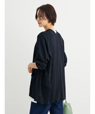 Green Parks ＵＶカットシアートッパーカーディガン Black