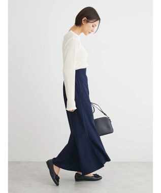 Green Parks ストレッチマーメイドスカート Ivory