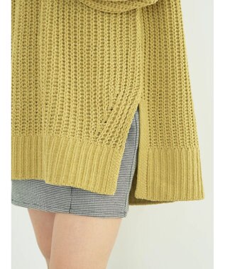 earth music&ecology マットモール片畦チュニック Yellow