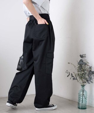 WEGO イージーワイドカーゴパンツ ブラック