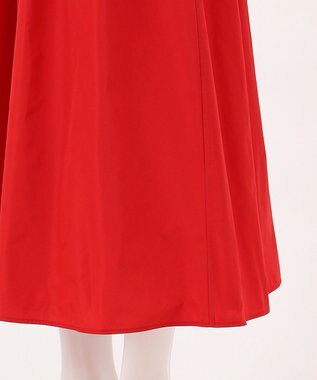 23区 L 【エステータ】シャイニータフタ ピンタック ワンピース レッド系