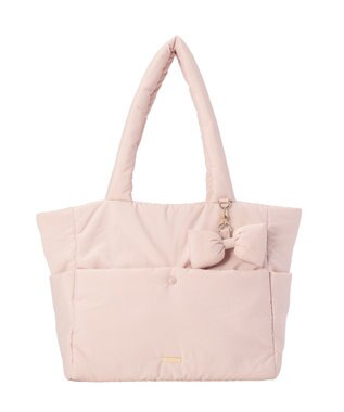 Maison de FLEUR 撥水加工パファーキャリーオントートバッグ Pink