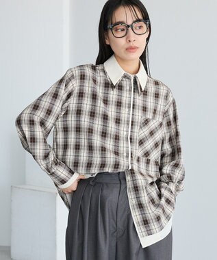 CRAFT STANDARD BOUTIQUE レイヤードライクチェックシャツ