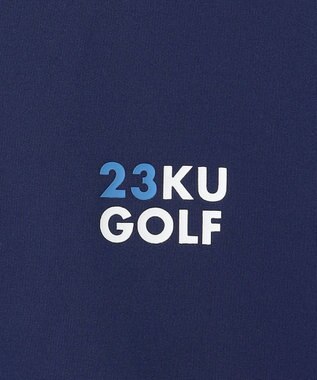 23区GOLF 【MEN】【吸水速乾/UVカット】ストレッチダンボールモックネックシャツ ネイビー系
