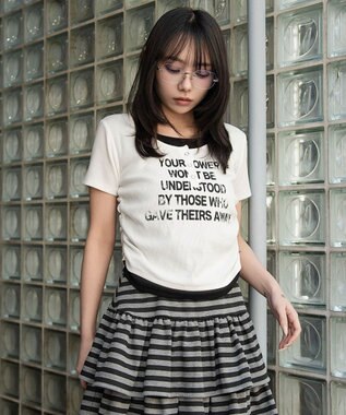 WEGO レイヤードグラフィックT ホワイト