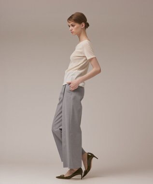 GRACE CONTINENTAL フロッキーチュールカットトップ ホワイト