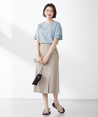 J.PRESS LADIES 【WEB限定カラーあり・セットアイテム】コインケース付き スマホ ポシェット カーキ系