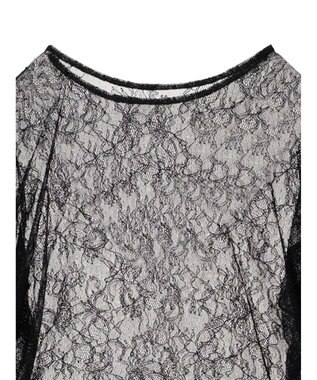 Green Parks ・ＡＮＤ　ＳＥＡＲＣＨ　レーシーラッフルスリーブチュニック Black