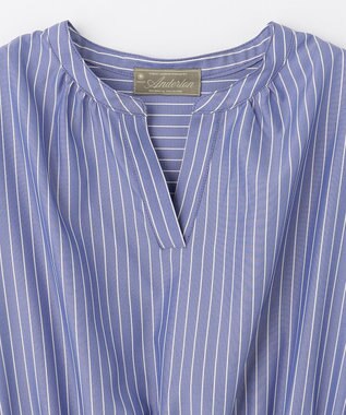 ANY 【UVケア・接触冷感・吸水速乾】ラク映え スキッパーワンピース ブルー系