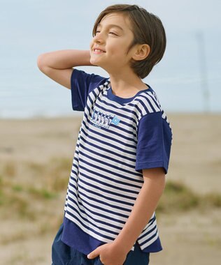 J.PRESS KIDS 【110-130cm】フンボルトペンギンＴシャツ ネイビー系1