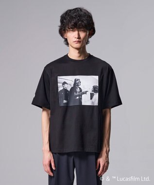 JOSEPH HOMME 【WEB限定】【スター・ウォーズ 】 JOSEPH HOMME スター・ウォーズ / リラックスフォルム クルーネックプリントTシャツ ブラック系1