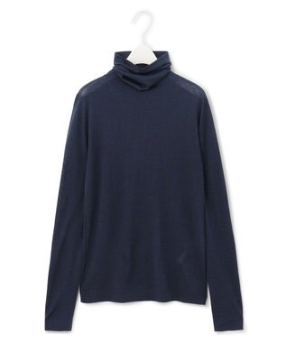 ICB 【洗える】 スムージータートル ニット ネイビー系