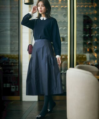 23区 GIOLICAツイード チェーンショルダーバッグ レッドミックス