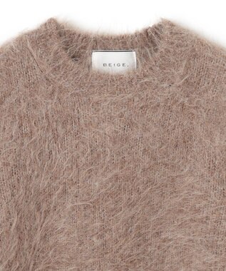BEIGE， SENECA / アルパカウールショートシャギーニット Taupe