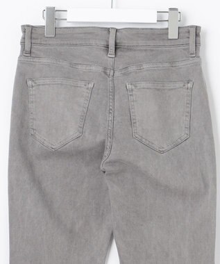 自由区 【XSサイズ～/洗える】365DENIM アンクルフレア パンツ ライトグレー系