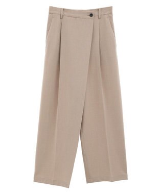 AMERICAN HOLIC イージーケアラップ風パンツ Beige