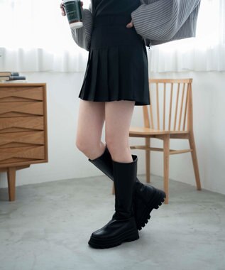 WEGO 【SCHOOLITEM】プリーツスカパン ブラック