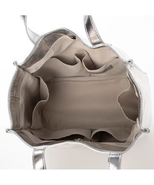 UNBILLION カシュカシュ cachecache / ソフトメタリックショッパートートS シルバー