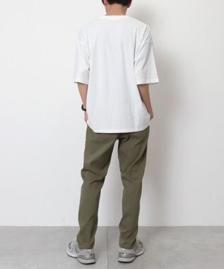 WEGO 【接触冷感/吸水速乾/ストレッチ/ウエスト紐/らくらくのびる/MLサイズ展開】カルゼレギンスアンクルパンツ カーキ