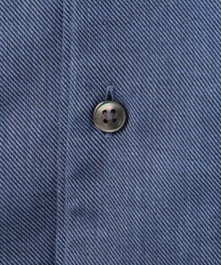 GOTAIRIKU GOLD LABEL/WEB&一部店舗限定【Thomas Mason】コットンカシミヤ フラノシャツ ダルブルー系