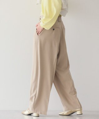 AMERICAN HOLIC イージーケアラップ風パンツ Beige