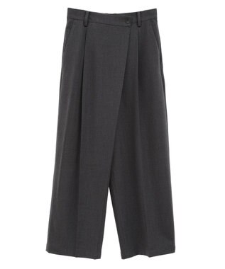 AMERICAN HOLIC イージーケアラップ風パンツ Gray Mixture