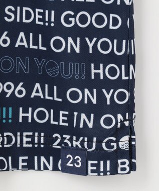 23区GOLF 【WOMEN】【吸水速乾/UVケア】ロゴプリント カノコ 半そで ポロシャツ ネイビー系5