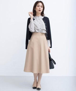 組曲 【UVケア・接触冷感】MINA ニットカーディガン ブラック系