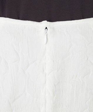 NAVE 【Nave・洗える/シアー素材】クラッシュオーガンジー スカート ホワイト系