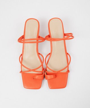 BONTRE 【PRECIEUX JOUET/プレシュウジュエ】ナロートングセットバックヒールサンダル/016PJ オレンジ