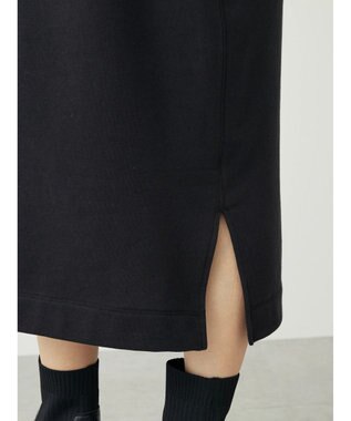 Green Parks ミニ裏毛ワンピース Black