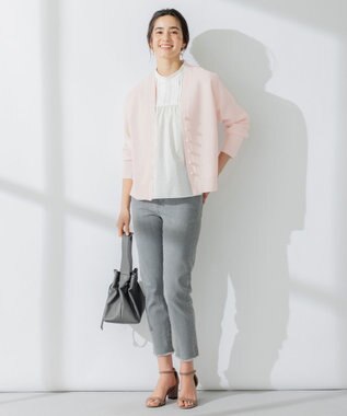 組曲 L 【人気商品が春カラーで登場！】スポンディッシュニット カーディガン ローズ系