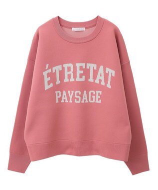 Green Parks ロゴラメニットプルオーバー Pink