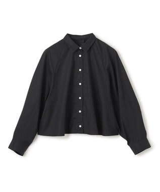 UNFILO コットンブロード フォルムシャツ ブラック