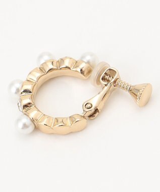 ANY SIS リリー パール調 イヤリング ホワイト系