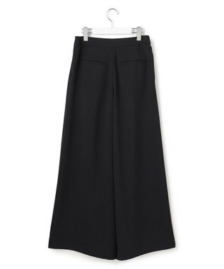 ICB 【先行予約】 ドレープツイル ボリュームワイドパンツ ブラック